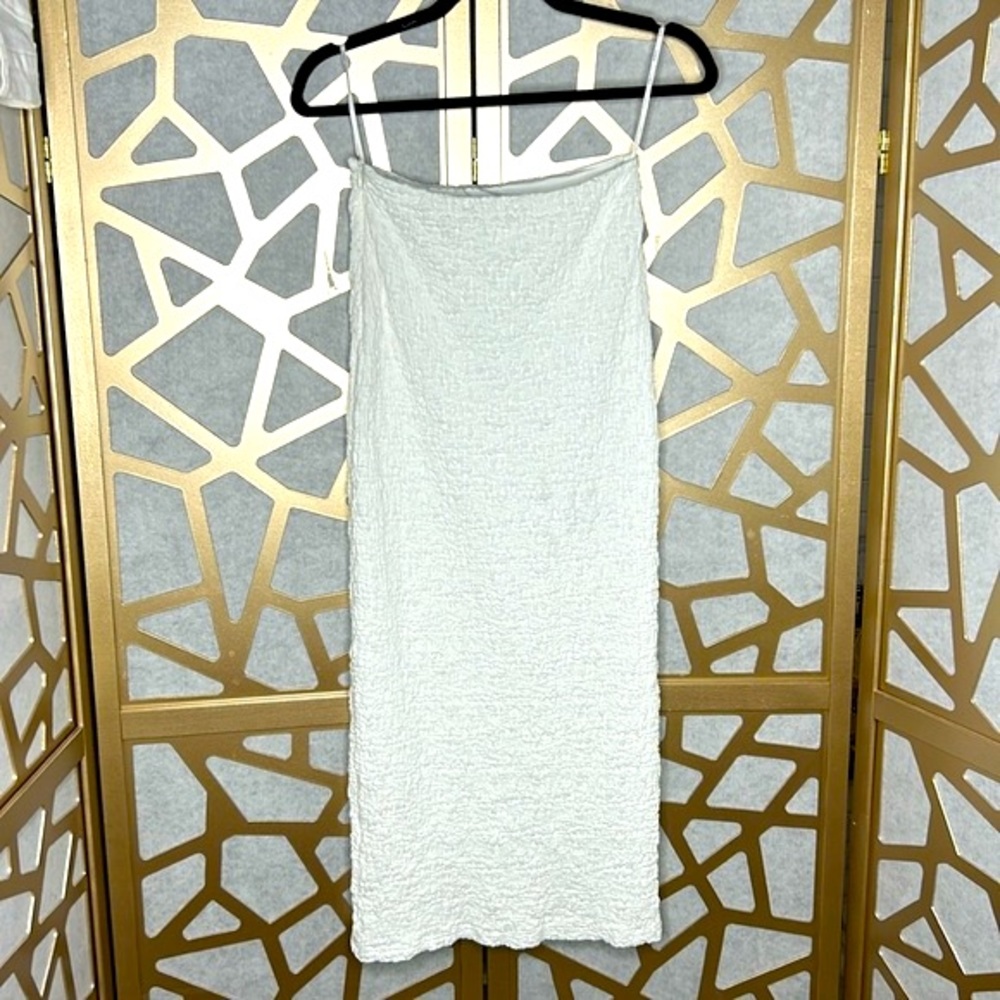 SABO MAXI WHITE SKIRT SIDE ZIPPER‎